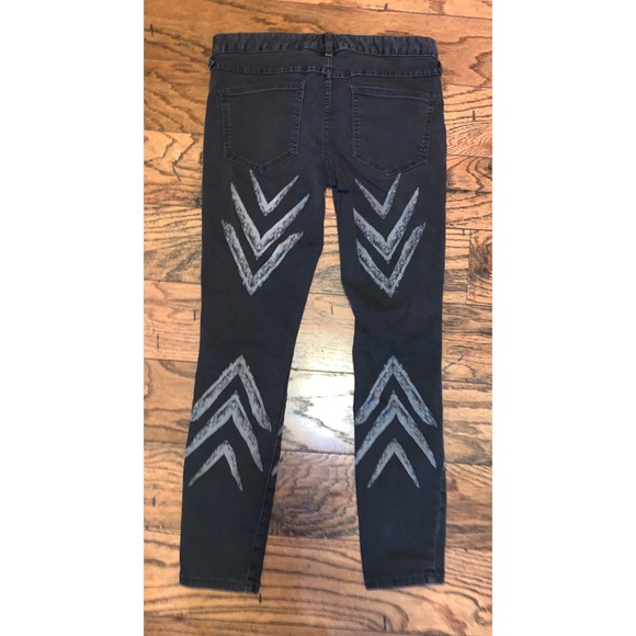 FREE PEOPLE black skinny jeans -size 28 - Picture 6 of 13